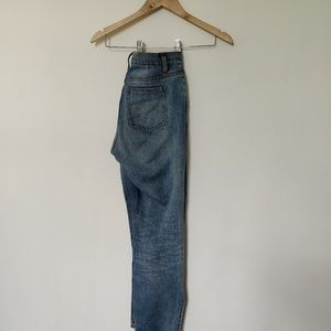 High rise japanese denim jeans